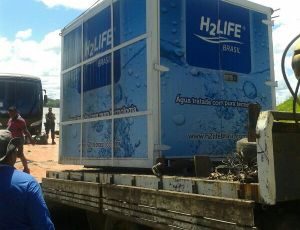 Imagem da notícia - A Estação de tratamento de água movél está disponível para a Defesa Civil do Amazonas e atender a população afetada pela cheia no município de Humaitá.