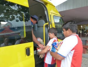 Imagem da notícia - Defesa Civil do Estado recebe doação de ajuda humanitária dos alunos da escola Preciosíssimo Sangue