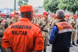 Imagem da notícia - Defesa Civil do Amazonas recebe visita dos alunos soldados do Corpo de Bombeiros Militar do Amazonas durante curso de formação