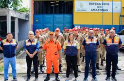Defesa Civil do Amazonas recebe visita dos alunos soldados do Corpo de Bombeiros Militar do Amazonas durante curso de formação