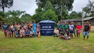 Imagem da notícia - Moradores da Reserva de Desenvolvimento Sustentável Rio Amapá comemoram acesso à água potável em comunidades